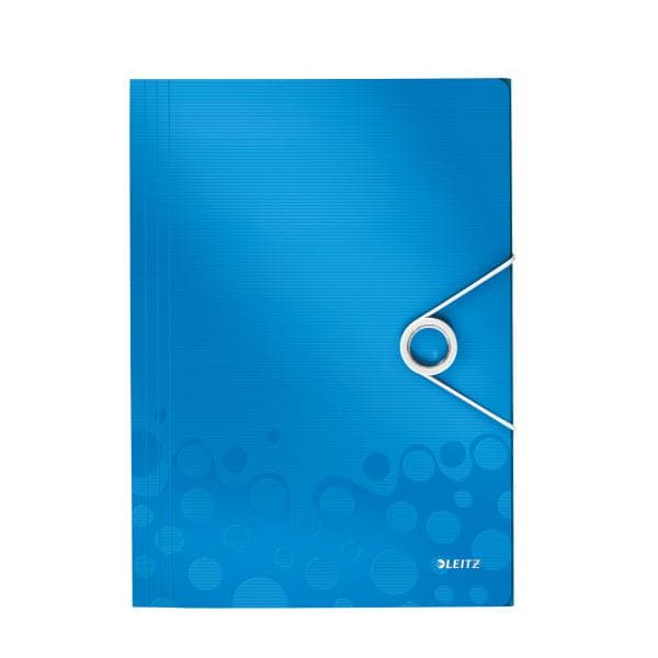 Leitz WOW elastomer folder från PP format A4 blå