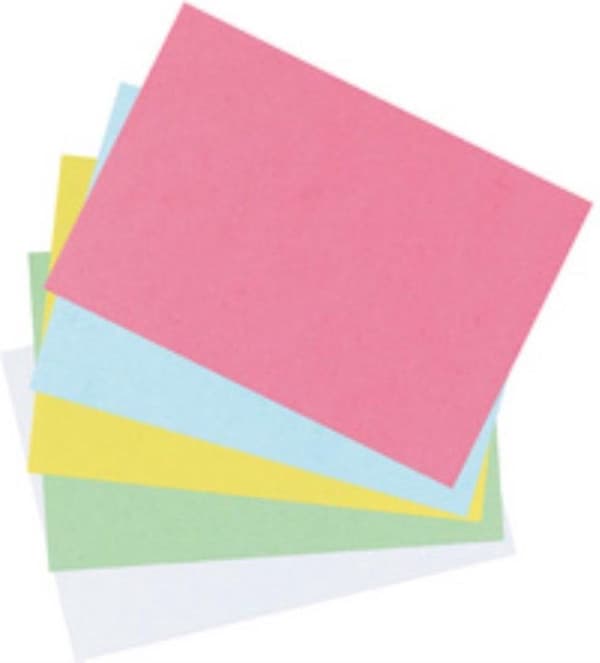 Herlitz kartotekskort - DIN A6 - foret - orange - 100 stk.