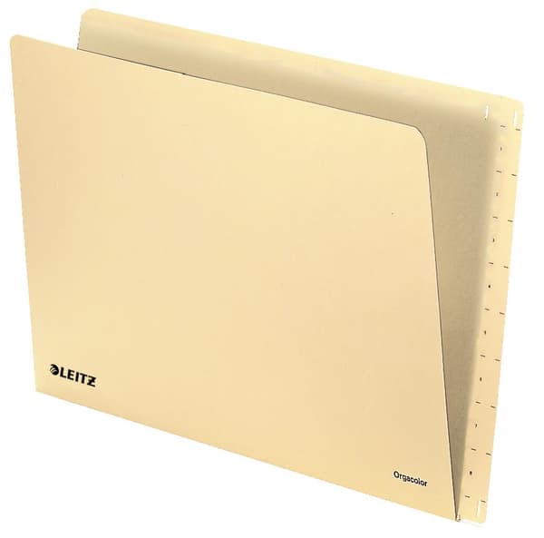 LEITZ-kansio Orgacolor, A4, kielekkeellä, säämiskä - markkinoille: D - L - A - CH - 100 kpl (2432-00-11)