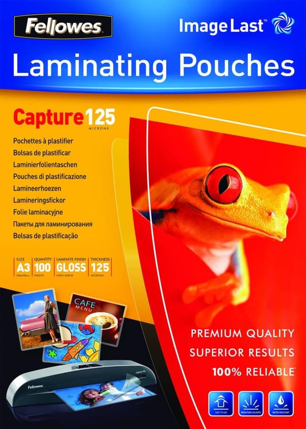 Fellowes Lamineringsfilm ImageLast A3, 125 Micron, 100 Pack