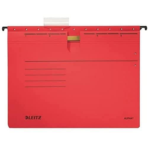 Leitz Alpha hængemappe farvet kort rød ® CFM