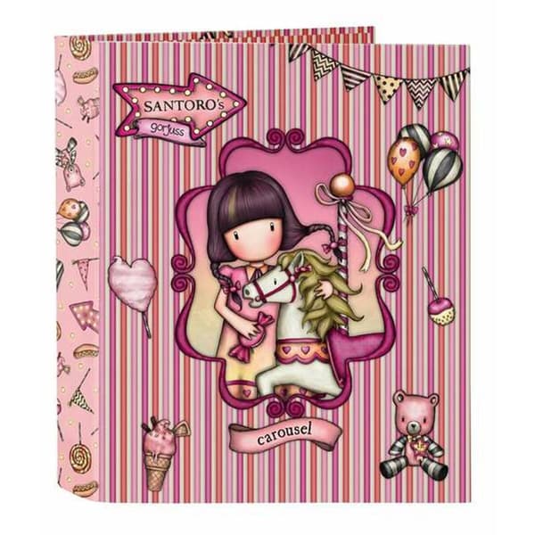 Ringbind Gorjuss Carousel Laksefarvet 27 x 33 x 6 cm