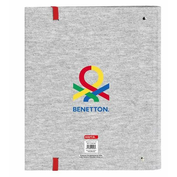 Ringbind Benetton Pop Grå 27 x 32 x 3,5 cm