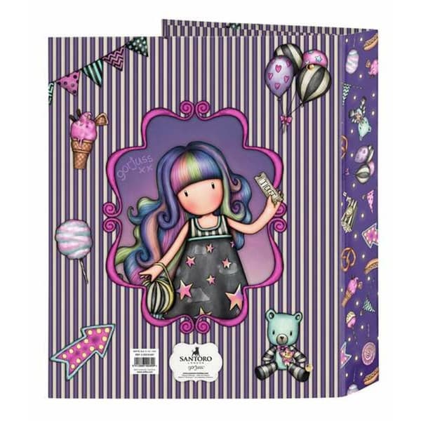 Rengaskansio Gorjuss Up And Away Purppura 27 x 33 x 6 cm