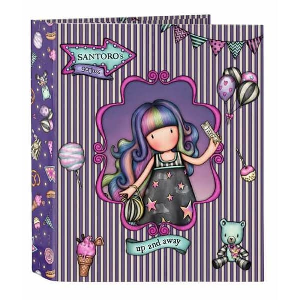 Rengaskansio Gorjuss Up And Away Purppura 27 x 33 x 6 cm