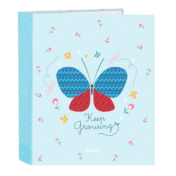 Rengaskansio BlackFit8 Mariposa Vaaleansininen 27 x 33 x 6 cm Perhonen