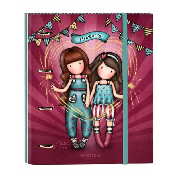 Rengaskansio Gorjuss Fireworks Punaruskea 27 x 32 x 3,5 cm
