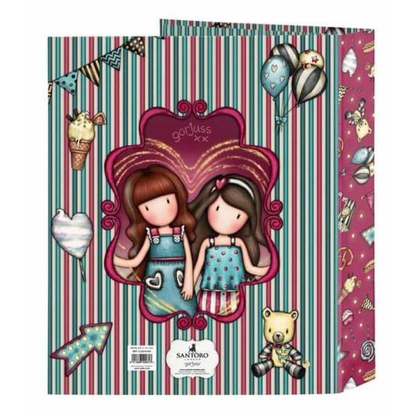 Ringpärm Gorjuss Fireworks Rödbrun 27 x 33 x 6 cm