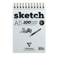 Miniatyrbild 2 av 3: Clairefontaine Skissblock A5 spiralskiss 100 ark 14,8 x 21 cm 90 g med elfenbensfärgat papper - 96646C