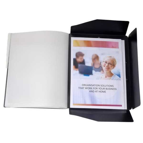 EXACOMPTA Folder 24x32cm Polypropen 12 Fack Svart