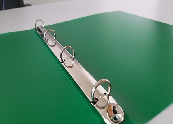 Dossier suspendu - underlag Q-connect - KF02919 - Klippblock utan data 4 ringar A4 16 mm grön ()