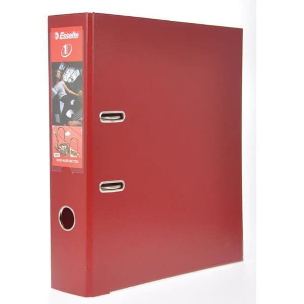 Dossier suspendu - underlag Esselte - 811510 - Ringpärm No.1 A4 75mm vinröd ()