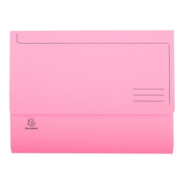 Exacompta SUPER 250 resväska A4 pastellgrön, pastellrosa, pastell ljusblå, pastellbubbla, pastell kanariefågel (förpackning om 25)