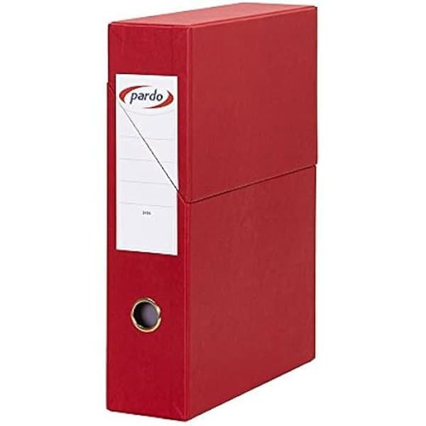 Portfölj - PARDO - 879493 - Röd - 80 mm - Dubbelförstärkt fodral