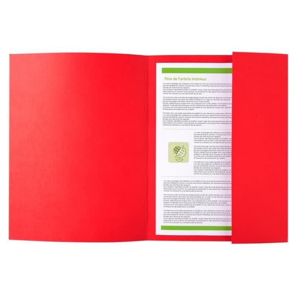 Paket med 50 Bahia 220 mappar 1 matchande flik