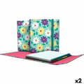 Miniatyrbild 1 av 2: Ringpärm Grafoplas Flowers Multicolour A4 (2 antal)