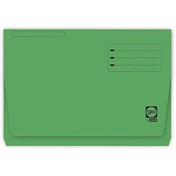 Filer - ELBA - Gio 40685 - Kartong med 25 - A4-format - Grön färg - Papper
