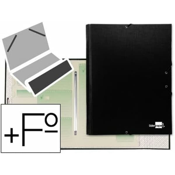 Järjestelykansio Liderpapel CS02 A4 Musta