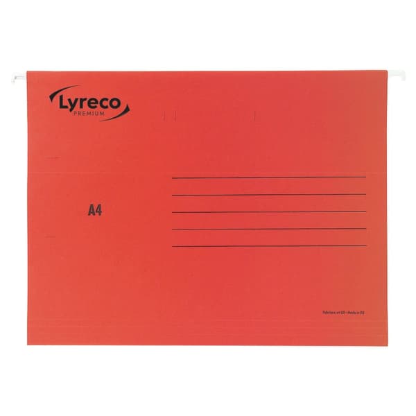 Hängmapp LYRECO premium A4 röd 25/fp