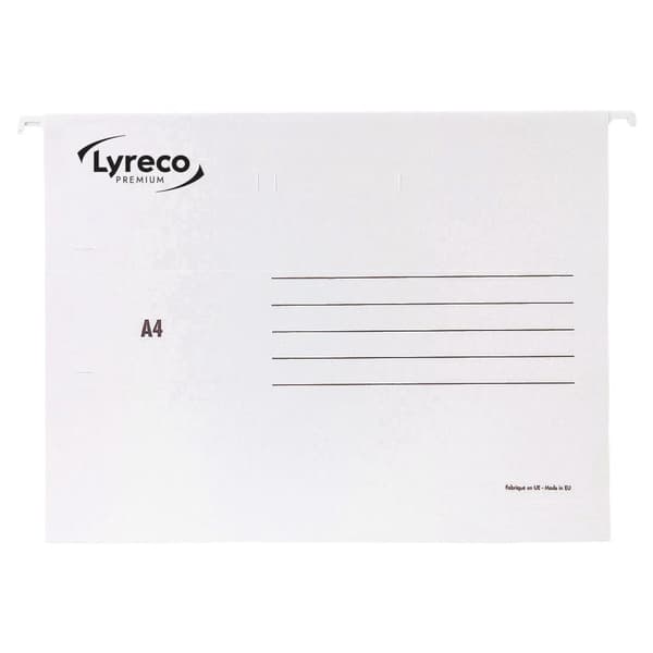 Hängmapp LYRECO premium A4 vit 25/fp