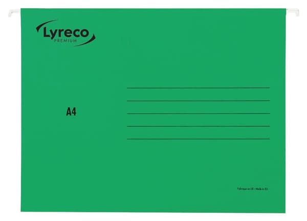 Hängmapp LYRECO premium A4 grön 25/fp