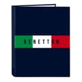 Miniatyrbild 1 av 2: Ringpärm Benetton Flag Marinblå A4 26.5 x 33 x 4 cm