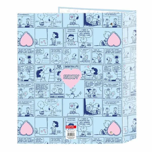 Rengaskansio Snoopy Love Sininen A4 27 x 33 x 6 cm