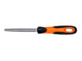 Miniatyrbilde 3 av 5: Bahco ERGO 1-210-12-2-2, Fil, Halvrund fil, 2. kutt, Plast, Sort, Oransje, Ergonomisk, Grep som ikke glir