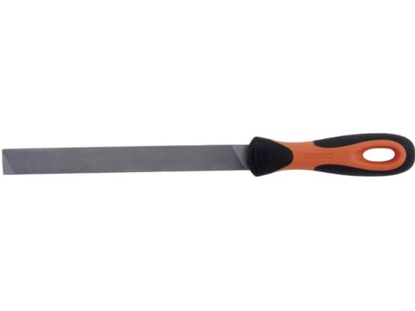 Bahco ERGO 4-138-06-1-2, Fil, Flate mapper, Mellom grov og 2. kutt, Plast, Sort, Oransje, Ergonomisk, Grep som ikke glir