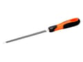 Pikkukuva 1 / 5: Bahco ERGO 4-187-05-2-2, Viila, Kolmioviila, Hienoleikkaus, Musta, Oranssi, 12,5 cm, 6 mm
