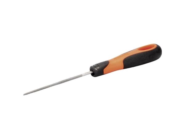 Bahco ERGO 1-230-06-1-2, Fil, Rund fil, Mellom grov og 2. kutt, Plast, Sort, Oransje, Ergonomisk, Grep som ikke glir