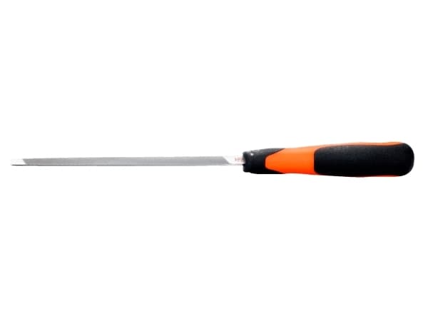 Bahco ERGO 4-187-06-2-2, Fil, Trekant-fil, 2. kutt, Sort, Oransje, 15 cm, 7 mm