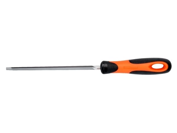 Bahco ERGO 4-187-06-2-2, Fil, Trekant-fil, 2. kutt, Sort, Oransje, 15 cm, 7 mm