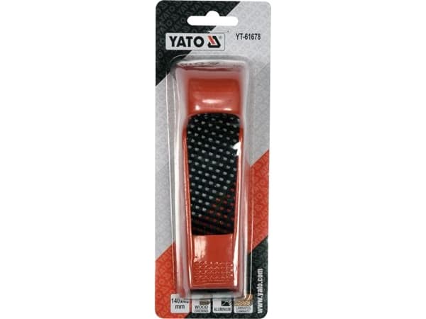 Yato YT-61678, Raspi, Litteä kansio, Alumiini, Laminaatti, Kirjometalli, Terästä, Puu, Terästä, Punainen, 14 cm