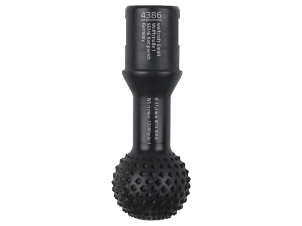 wolfcraft GmbH 4386000, Ball rasp, Løvtre, Mykt tre, Alle merker, 3,15 cm, 2,6 cm, 115/125 mm angle grinder