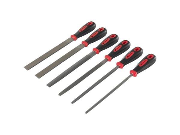 TOOLCRAFT TO-7873782 6 dele Stålfile-sæt 370 mm 1 Set