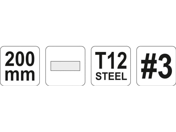 Yato YT-62329, Fil, Klämmapp, Metall, Kolstål, Polypropylen, Svart, Röd, Vit