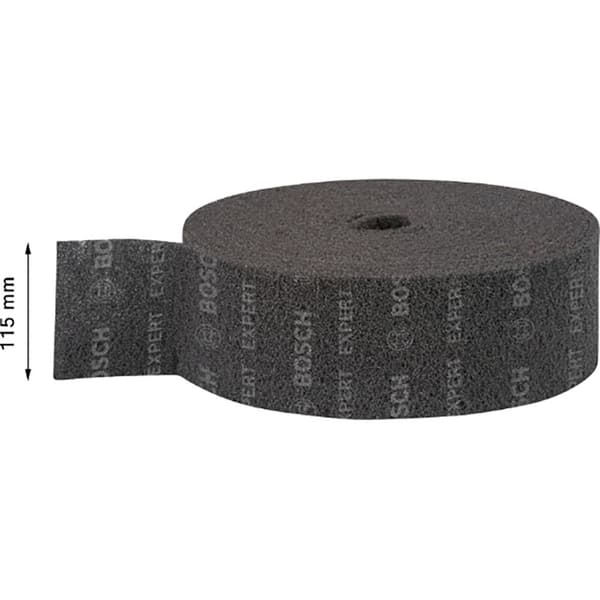 Bosch Professional Non-woven Sliprulle Träplåt Sandpapper Expert N880 Mediosic 115 Mm Grå