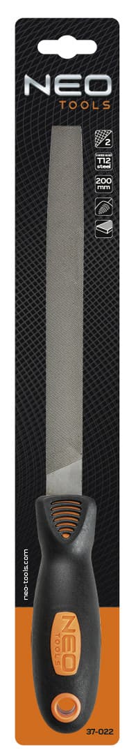 Flad metalfil, 200 mm/2
