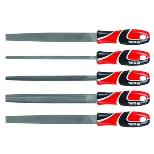 YATO Set stålfilar 5 st 250 mm