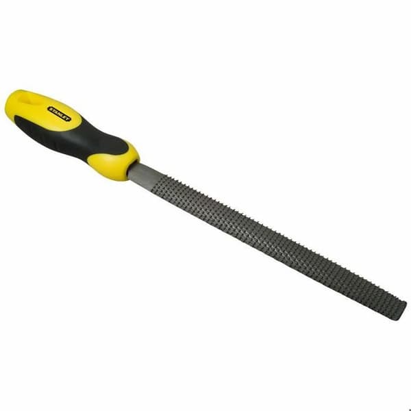 Halvrunda rivjärn - STANLEY - 200mm - Kolstål - Ergonomisk design - Halkfri