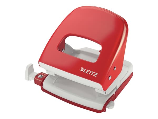Leitz NeXXt - Hålslag - 30 ark / 3 mm - plast, metall - röd
