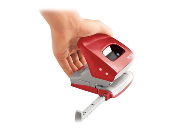 Leitz 5008 hullemaskin 30 ark Rød
