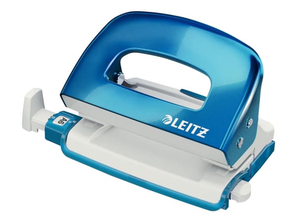 Leitz WOW NeXXt Mini - Hullstanser - 10 ark / 1 mm - metall - blå metallic