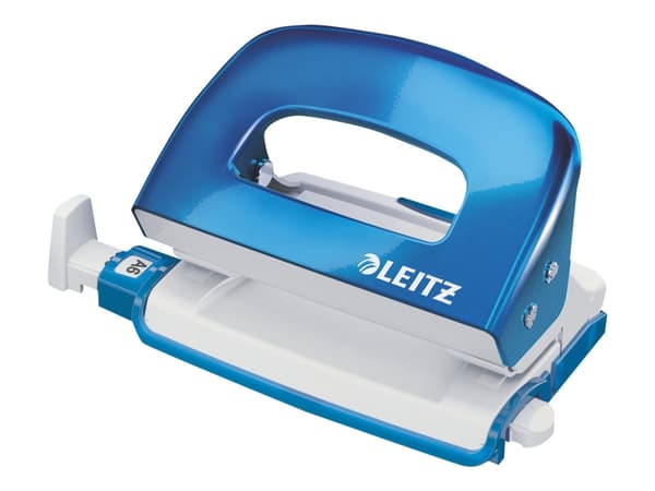 Leitz WOW NeXXt Mini - Hullstanser - 10 ark / 1 mm - metall - blå metallic