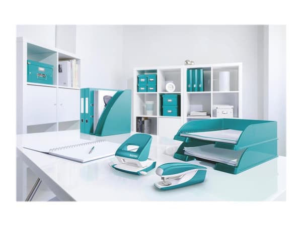 Leitz WOW NeXXt 5008 - Hullstanser - 30 ark / 3 mm - metall - isblå metallisk