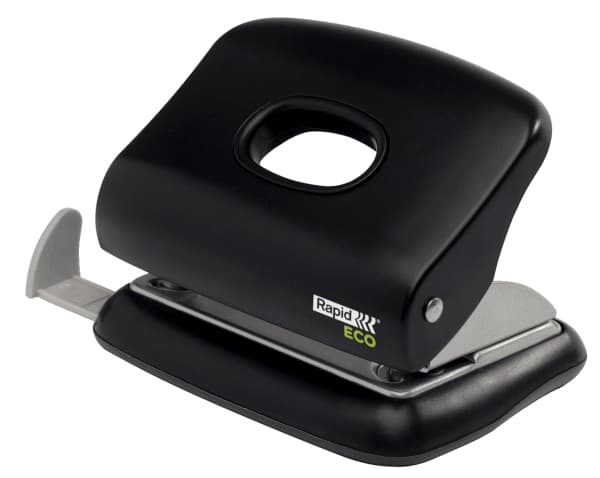Rapid Eco - Hullemaskine - 20 ark / 2 mm - metall, ABS plastikk - sort