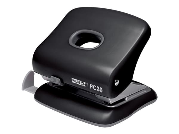 Rapid Fashion FC30 - Hullstanser - 30 ark / 3 mm - metall, ABS-plast - svart