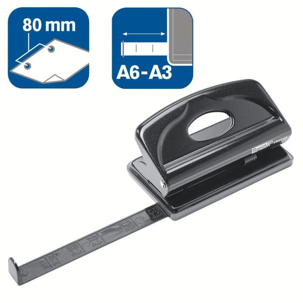 Rapid FMC10 Zwart, 10 ark, Sort, 8 cm