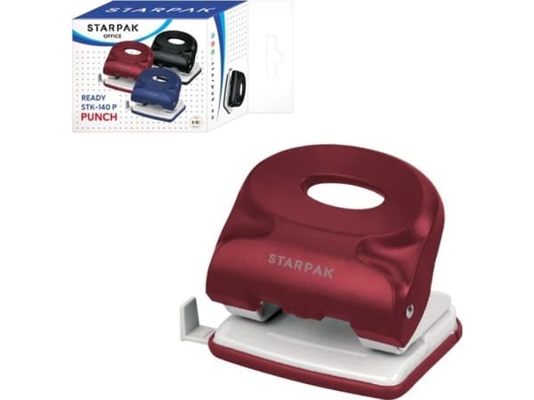 Starpak hole punch STARPAK BLACK PLASTIC PUNCH 450876